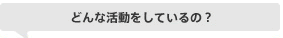 どんな活動をしているの？